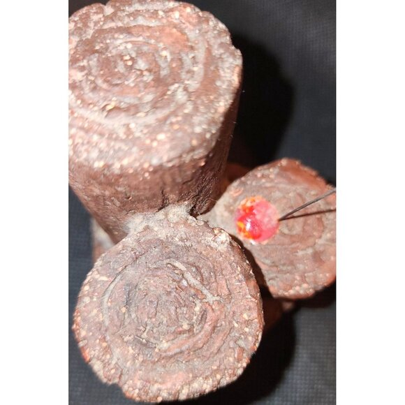 Wooden Resin Seagull Sculpture With Rustic Dock Stand MCM Mid Century - Picture 6 of 8